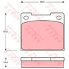 Image de Kit De Plaquettes De Frein, Frein À Disque Gdb533 Trw Trw Gdb533 Ford;Lancia;Lotus;Peugeot;Talbot;Triumph;Volvo
