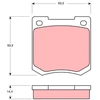 Image de Kit De Plaquettes De Frein, Frein À Disque Gdb535 Trw Trw Gdb535 Austin;Ford;Lotus;Morgan;Morris;Triumph;Vauxhall