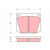 Image de Kit De Plaquettes De Frein, Frein À Disque Gdb541 Trw Trw Gdb541 Austin-Healey;Ford;Mg;Triumph