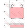 Image de Kit De Plaquettes De Frein, Frein À Disque Gdb550 Trw Trw Gdb550 Peugeot
