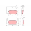 Image de Kit De Plaquettes De Frein, Frein À Disque Gdb555 Trw Trw Gdb555 Rover