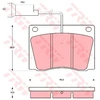 Image de Kit De Plaquettes De Frein, Frein À Disque Gdb569 Trw Trw Gdb569 Rover