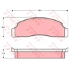 Image de Kit De Plaquettes De Frein, Frein À Disque Gdb624 Trw Trw Gdb624 Ford