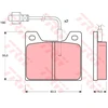 Image de Kit De Plaquettes De Frein, Frein À Disque Gdb627 Trw Trw Gdb627 Talbot