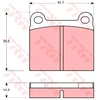 Image de Kit De Plaquettes De Frein, Frein À Disque Gdb656 Trw Trw Gdb656 Opel