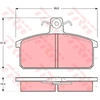 Image de Kit De Plaquettes De Frein, Frein À Disque Gdb657 Trw Trw Gdb657 Autobianchi;Daihatsu;Lancia;Seat
