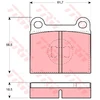 Image de Kit De Plaquettes De Frein, Frein À Disque Gdb663 Trw Trw Gdb663 Audi;Porsche;Volkswagen