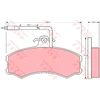 Image de Kit De Plaquettes De Frein, Frein À Disque Cotec Gdb695 Trw Trw Gdb695 Alfa Romeo;Citroen;Fiat;Peugeot
