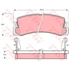 Image de Kit De Plaquettes De Frein, Frein À Disque Gdb730 Trw Trw Gdb730 Toyota