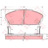 Image de Kit De Plaquettes De Frein, Frein À Disque Gdb733 Trw Trw Gdb733 Acura;Honda;Rover