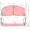 Image de Kit De Plaquettes De Frein, Frein À Disque Gdb737 Trw Trw Gdb737 Kia;Mazda