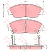 Image de Kit De Plaquettes De Frein, Frein À Disque Gdb763 Trw Trw Gdb763 Honda