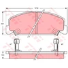 Image de Kit De Plaquettes De Frein, Frein À Disque Gdb764 Trw Trw Gdb764 Honda