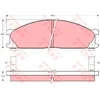 Image de Kit De Plaquettes De Frein, Frein À Disque Cotec Gdb766 Trw Trw Gdb766 Nissan;Subaru