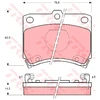 Image de Kit De Plaquettes De Frein, Frein À Disque Gdb773 Trw Trw Gdb773 Ford;Kia;Mazda