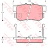 Image de Kit De Plaquettes De Frein, Frein À Disque Cotec Gdb774 Trw Trw Gdb774 Acura;Honda;Rover