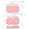 Image de Kit De Plaquettes De Frein, Frein À Disque Gdb790 Trw Trw Gdb790 Citroen