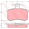Image de Kit De Plaquettes De Frein, Frein À Disque Cotec Gdb814 Trw Trw Gdb814 Alfa Romeo;Fiat;Lancia