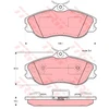 Image de Kit De Plaquettes De Frein, Frein À Disque Gdb815 Trw Trw Gdb815 Audi