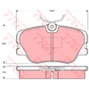 Image de Kit De Plaquettes De Frein, Frein À Disque Cotec Gdb818 Trw Trw Gdb818 Mercedes-Benz