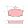 Image de Kit De Plaquettes De Frein, Frein À Disque Gdb863 Trw Trw Gdb863 Volvo