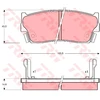 Image de Kit De Plaquettes De Frein, Frein À Disque Gdb885 Trw Trw Gdb885 Suzuki