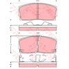 Image de Kit De Plaquettes De Frein, Frein À Disque Gdb886 Trw Trw Gdb886 Daihatsu