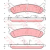 Image de Kit De Plaquettes De Frein, Frein À Disque Gdb896 Trw Trw Gdb896 Hyundai