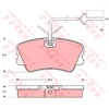 Image de Kit De Plaquettes De Frein, Frein À Disque Gdb900 Trw Trw Gdb900 Alfa Romeo