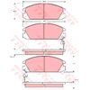 Image de Kit De Plaquettes De Frein, Frein À Disque Gdb925 Trw Trw Gdb925 Acura;Honda