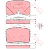 Image de Kit De Plaquettes De Frein, Frein À Disque Gdb961 Trw Trw Gdb961 Audi