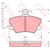 Image de Kit De Plaquettes De Frein, Frein À Disque Gdb968 Trw Trw Gdb968 Alpine;Renault