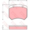 Image de Kit De Plaquettes De Frein, Frein À Disque Cotec Gdb973 Trw Trw Gdb973 Austin