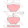 Image de Kit De Plaquettes De Frein, Frein À Disque Cotec Gdb976 Trw Trw Gdb976 Land Rover