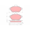 Image de Kit De Plaquettes De Frein, Frein À Disque Gdb984 Trw Trw Gdb984 Peugeot