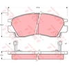 Image de Kit De Plaquettes De Frein, Frein À Disque Gdb998 Trw Trw Gdb998 Mitsubishi