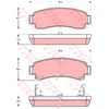Image de Kit De Plaquettes De Frein, Frein À Disque Gdb1014 Trw Trw Gdb1014 Nissan
