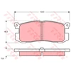 Image de Kit De Plaquettes De Frein, Frein À Disque Gdb1025 Trw Trw Gdb1025 Ford Usa;Mazda