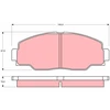 Image de Kit De Plaquettes De Frein, Frein À Disque Gdb1042 Trw Trw Gdb1042 Toyota