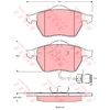 Image de Kit De Plaquettes De Frein, Frein À Disque Cotec Gdb1049 Trw Trw Gdb1049 Audi;Volkswagen