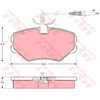 Image de Kit De Plaquettes De Frein, Frein À Disque Gdb1051 Trw Trw Gdb1051 Peugeot