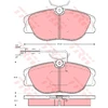 Image de Kit De Plaquettes De Frein, Frein À Disque Gdb1052 Trw Trw Gdb1052 Fiat;Lancia