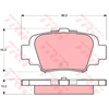 Image de Kit De Plaquettes De Frein, Frein À Disque Gdb1060 Trw Trw Gdb1060 Nissan