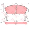 Image de Kit De Plaquettes De Frein, Frein À Disque Cotec Gdb1061 Trw Trw Gdb1061 Honda;Rover