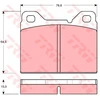 Image de Kit De Plaquettes De Frein, Frein À Disque Gdb1065 Trw Trw Gdb1065 Volvo