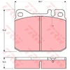Image de Kit De Plaquettes De Frein, Frein À Disque Gdb1103 Trw Trw Gdb1103 Volkswagen