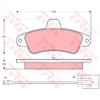 Image de Kit De Plaquettes De Frein, Frein À Disque Gdb1112 Trw Trw Gdb1112 Ford