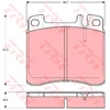 Image de Kit De Plaquettes De Frein, Frein À Disque Gdb1122 Trw Trw Gdb1122 Mercedes-Benz