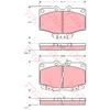 Image de Kit De Plaquettes De Frein, Frein À Disque Gdb1133 Trw Trw Gdb1133 Toyota