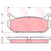 Image de Kit De Plaquettes De Frein, Frein À Disque Gdb1140 Trw Trw Gdb1140 Ford Usa;Mazda